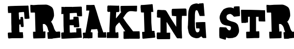 Freaking Strange font preview